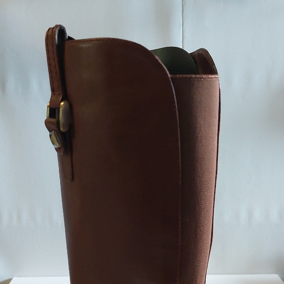 BLONDO Waterproof Wide Calf Brown Leather Riding Boots sz. 7.5 M - Picture 16 of 17